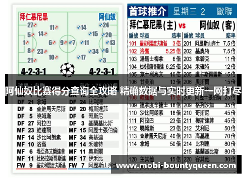 阿仙奴比赛得分查询全攻略 精确数据与实时更新一网打尽